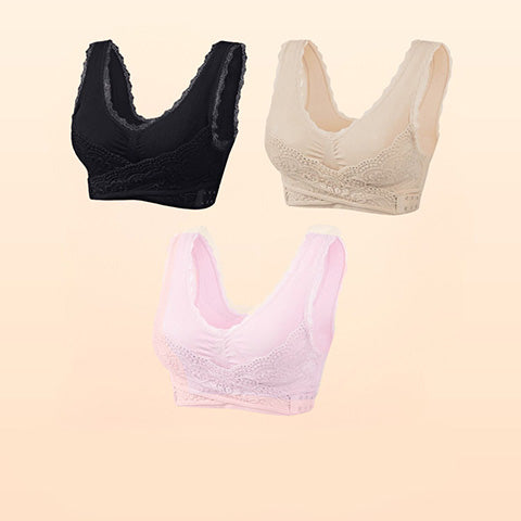 ๐Buy 1 Get 2 FREE๐ - Comfy Corset Bra Front Cross Side Buckle Lace Bras