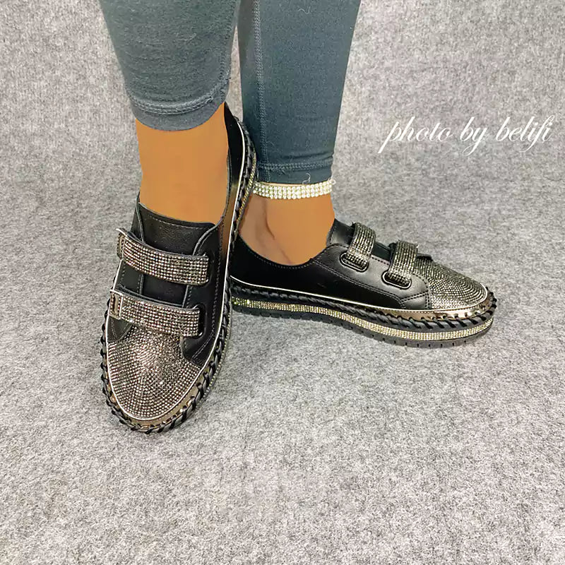 LetcloTM Versatile Flat Bottom Rhinestone Casual Shoes