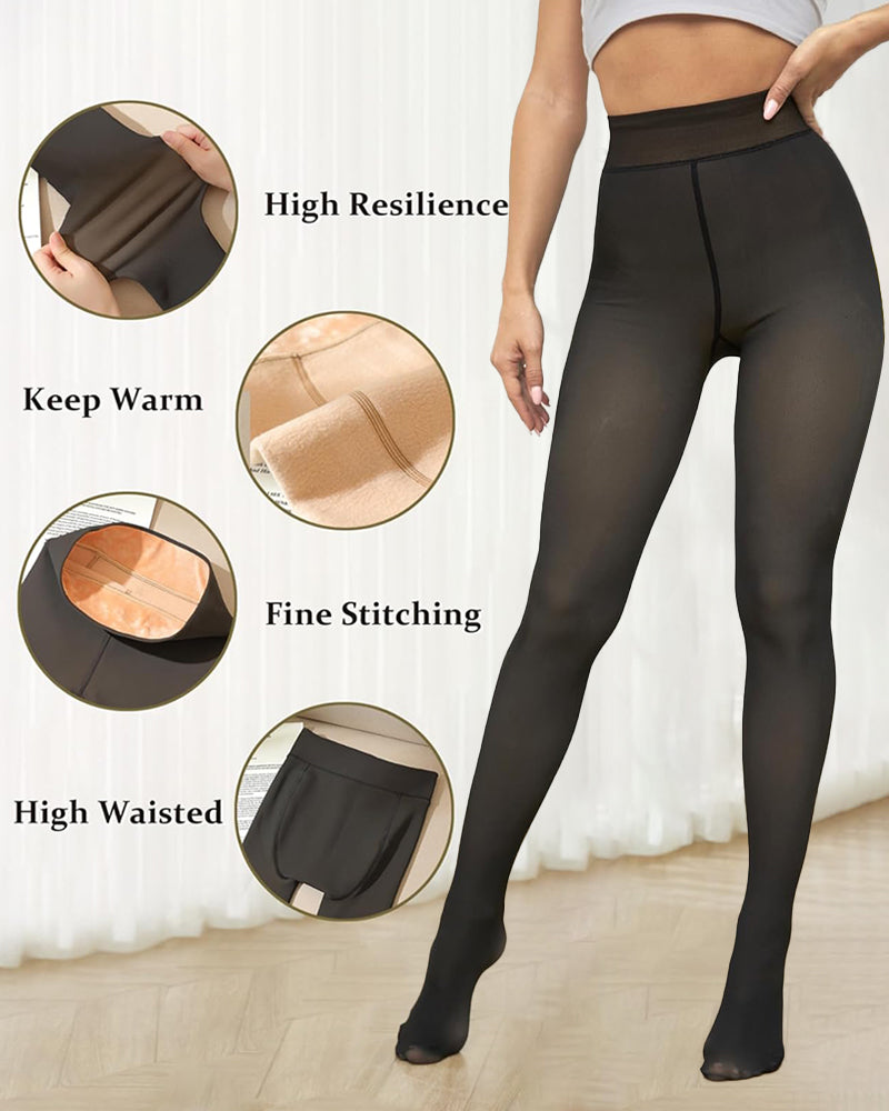 Black Friday Deals - Women's Translucent Fleece Lined Tights (Buy 2 Free Shipping)