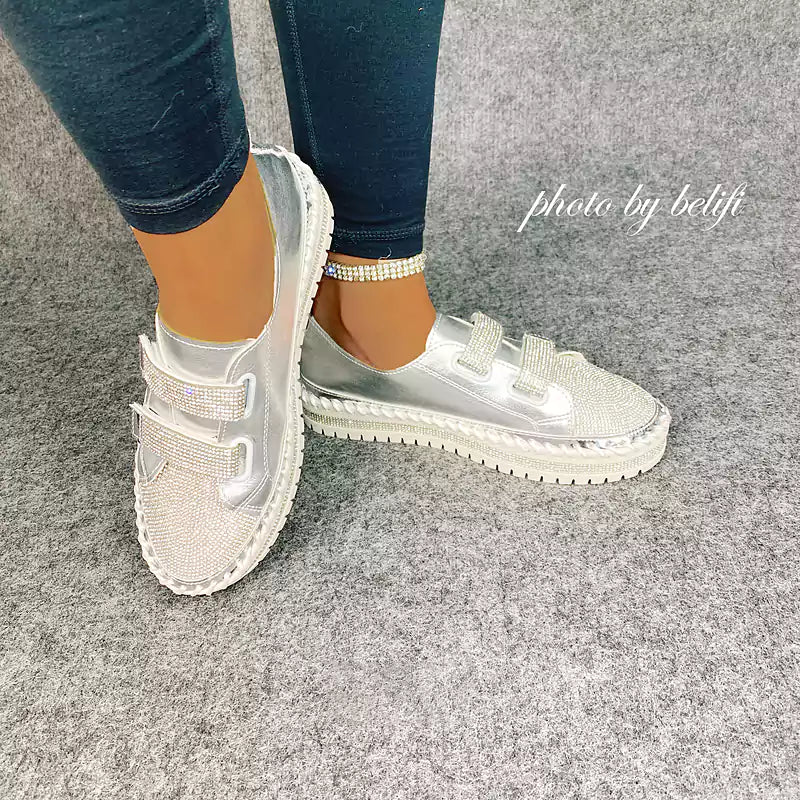 LetcloTM Versatile Flat Bottom Rhinestone Casual Shoes