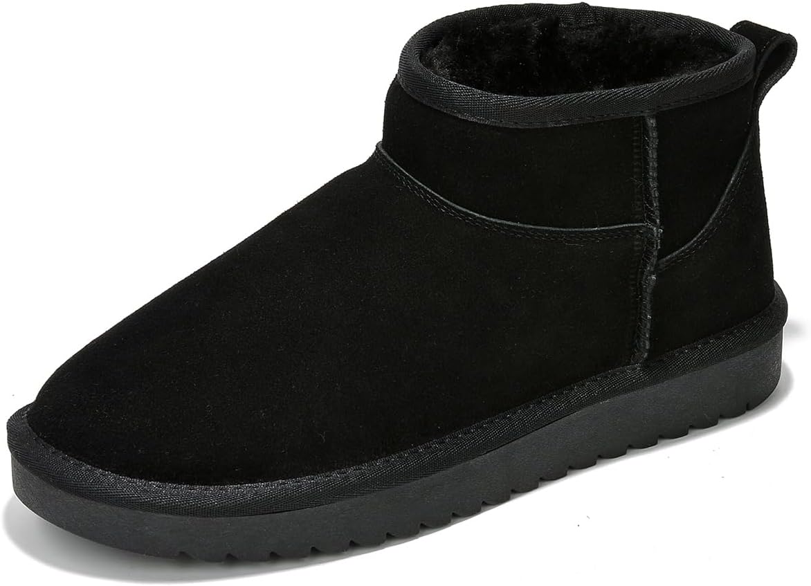 Genuine Suede Ankle Boots for Women - Water Resistant Winter Boots for Women - Memory Foam Insole Trending Shoes for Women - Comfortable Women's Ankle Boots (Hippy)