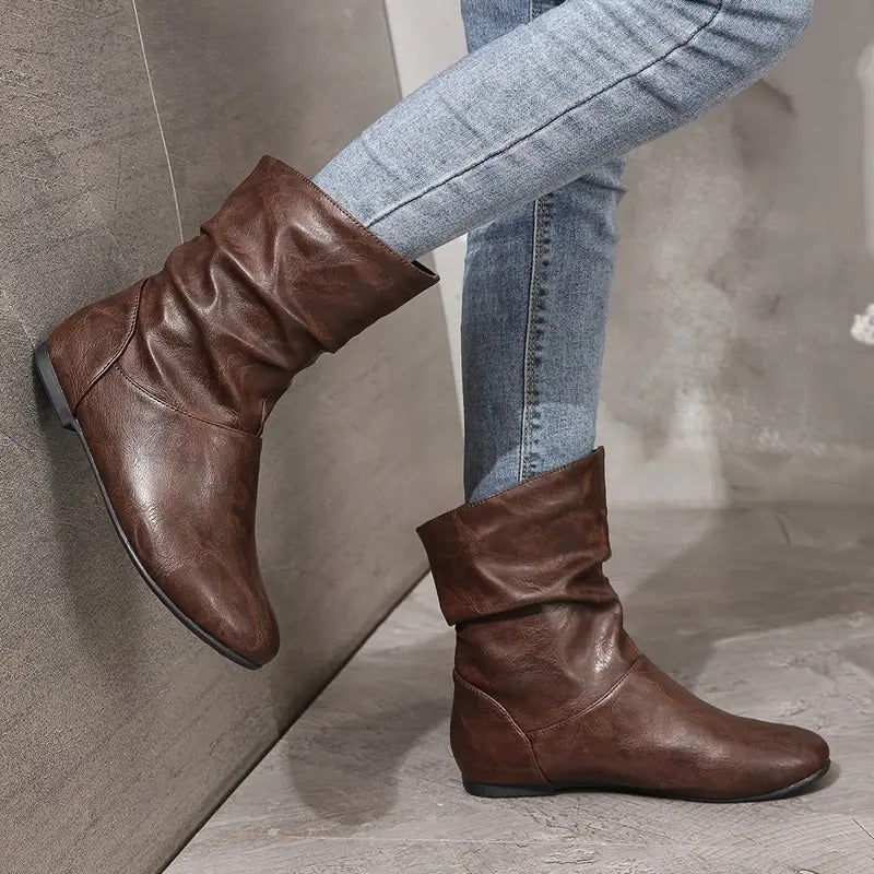 Women's Solid Color Trendy Boots👢👢