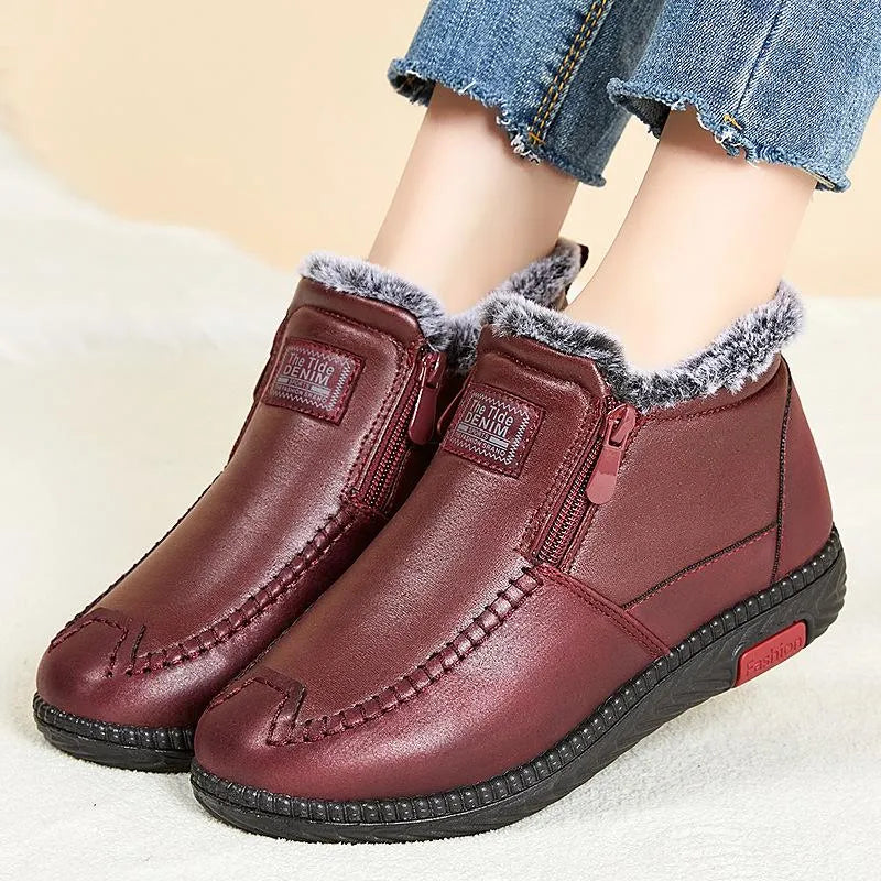 🔥HOT SALE New fleece thickened warm snow boots