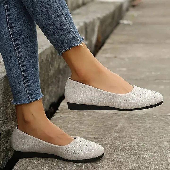 🔥Last Day 50% OFF 🔥Women's Rhinestone Flat Shoes