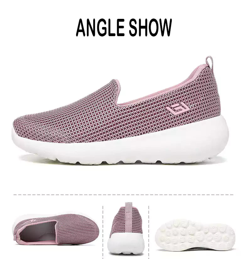 🔥Last Day 49% OFF - Women Light weight Soft-soled Flyknit Walking Shoes