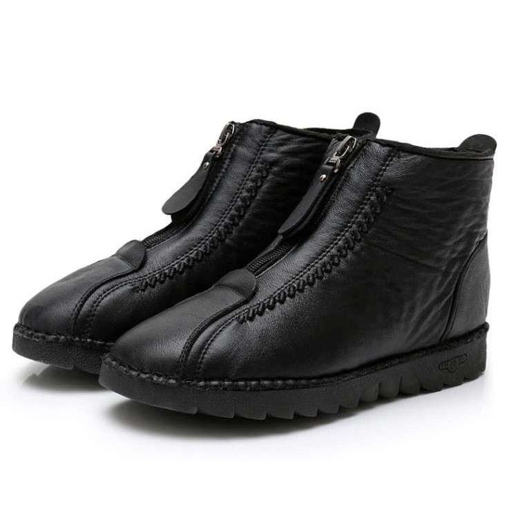 Women's Waterproof Warm Leather Boots