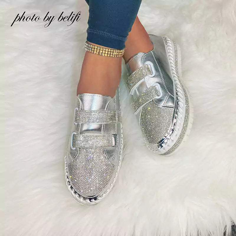 LetcloTM Versatile Flat Bottom Rhinestone Casual Shoes