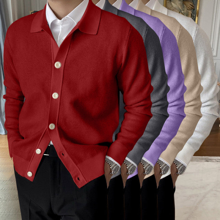 🔥Hot Sale 50% OFF🔥Men's Lapel Knitted Cardigan