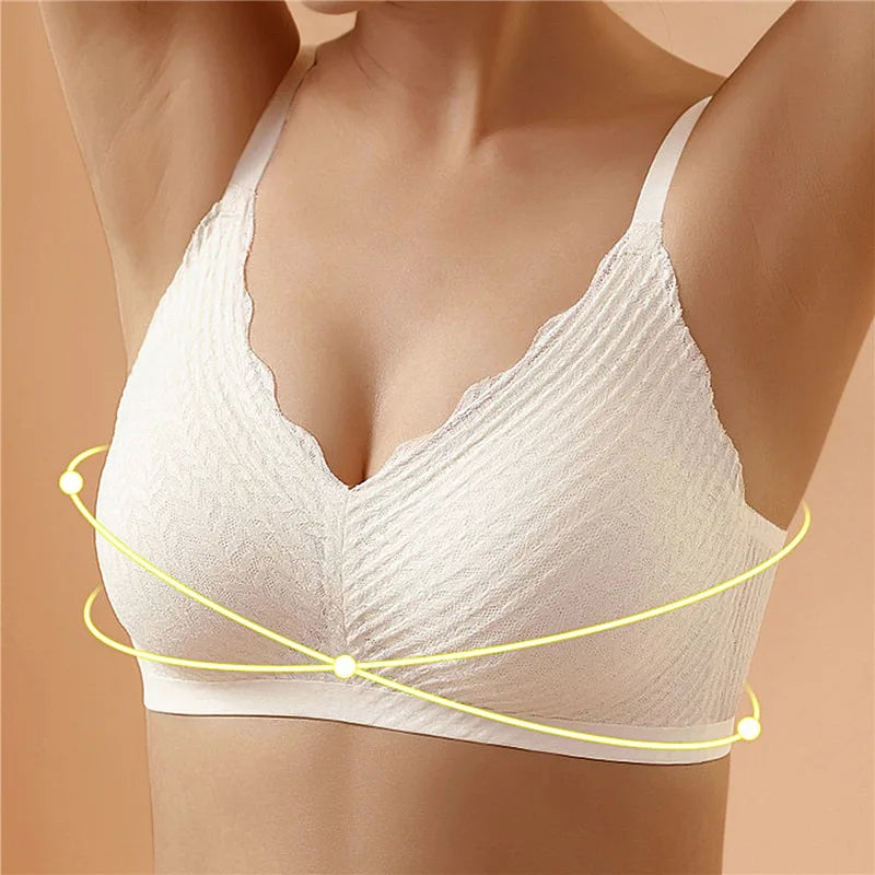 š„Hot Sellš„Buy 1 Get 1 Freeā°Transpirable Ice Silk Wireless Push Up Plus Size Bra