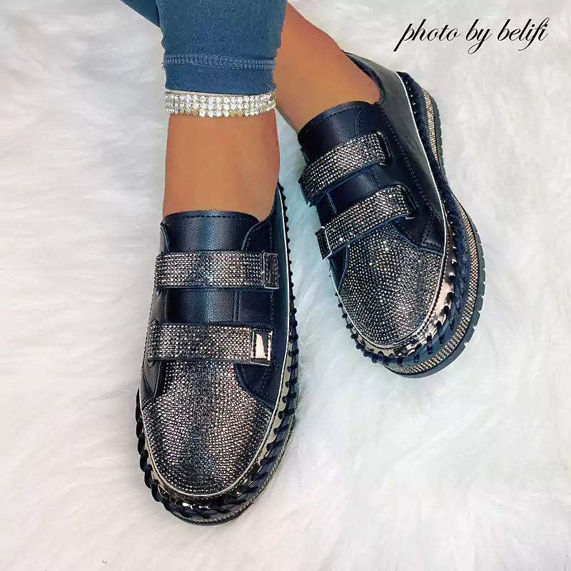 LetcloTM Versatile Flat Bottom Rhinestone Casual Shoes