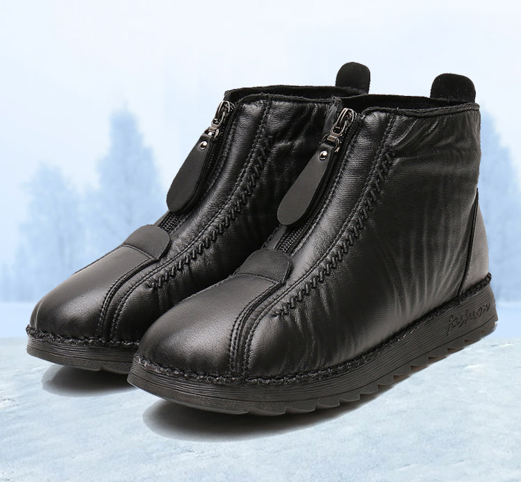 Women's Waterproof Warm Leather Boots