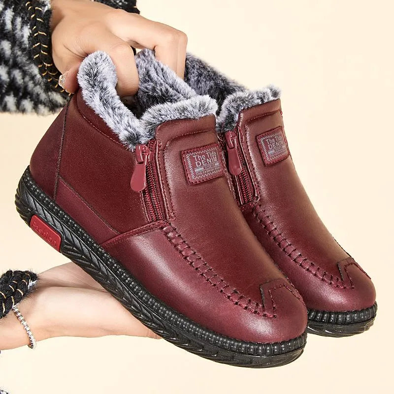 🔥HOT SALE New fleece thickened warm snow boots