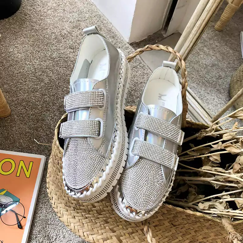 LetcloTM Versatile Flat Bottom Rhinestone Casual Shoes