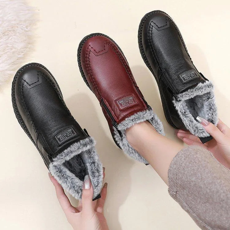 🔥HOT SALE New fleece thickened warm snow boots