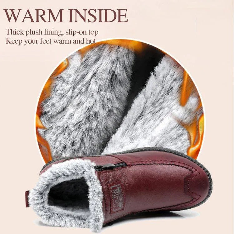 🔥HOT SALE New fleece thickened warm snow boots
