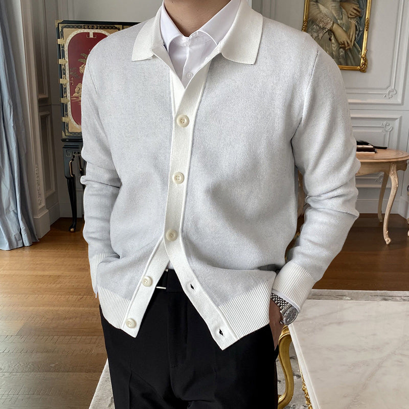 🔥Hot Sale  50% OFF🔥Men's Lapel Knitted Cardigan