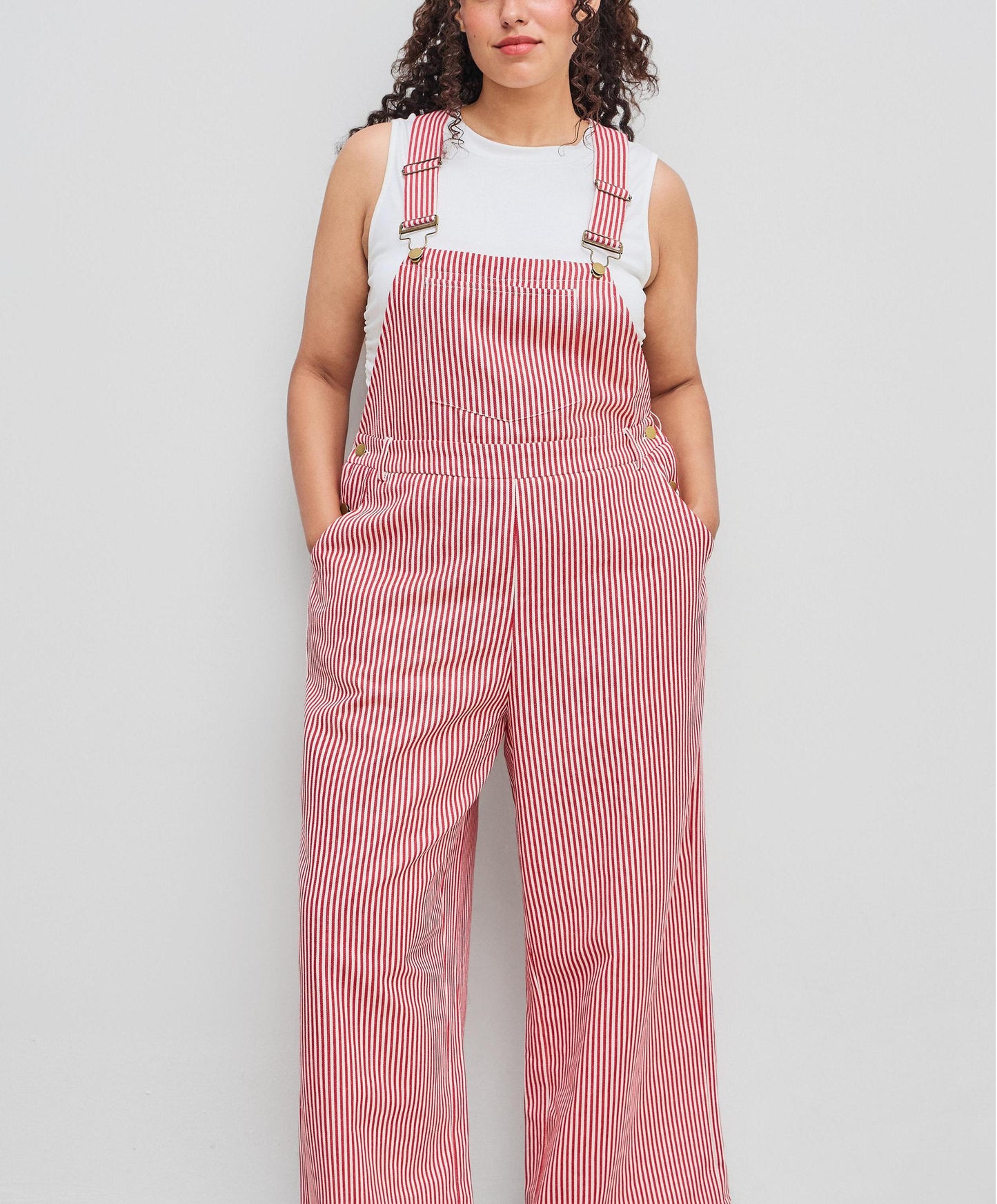 Women's Striped Wide Leg Overalls (Buy 2 Free Shipping)