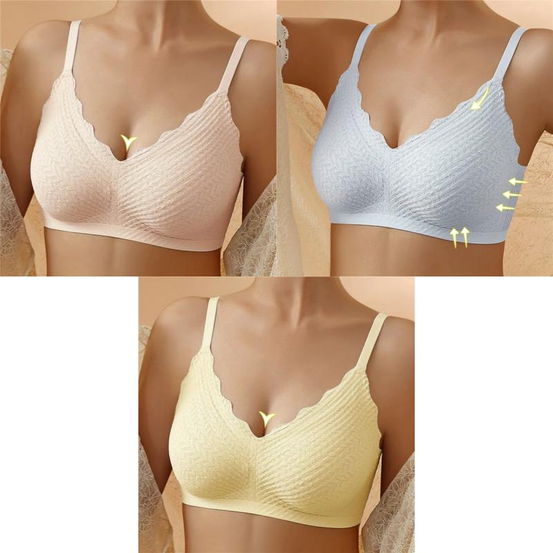 🔥Hot Sell🔥Buy 1 Get 1 Free⏰Transpirable Ice Silk Wireless Push Up Plus Size Bra