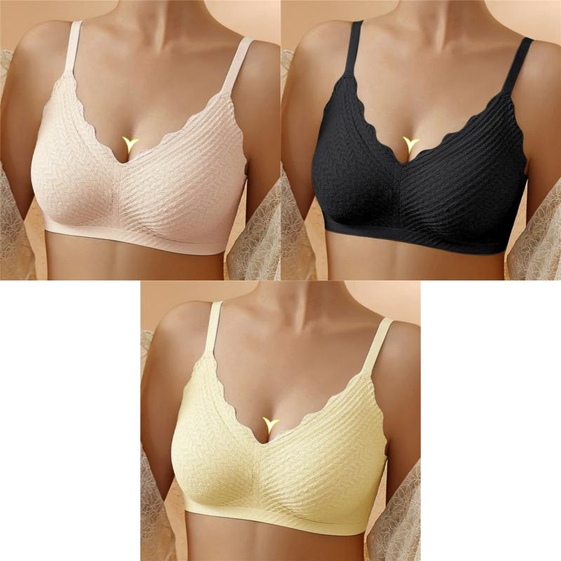 🔥Hot Sell🔥Buy 1 Get 1 Free⏰Transpirable Ice Silk Wireless Push Up Plus Size Bra