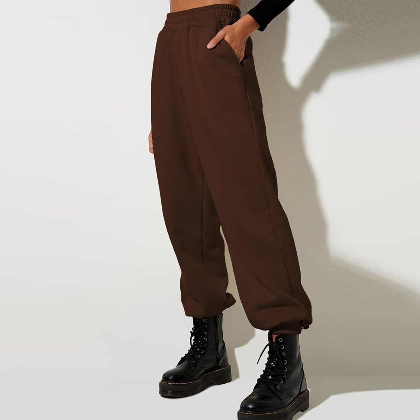 Women High Waisted Baggy Sweatpants Comfortable Cotton Joggers Pants