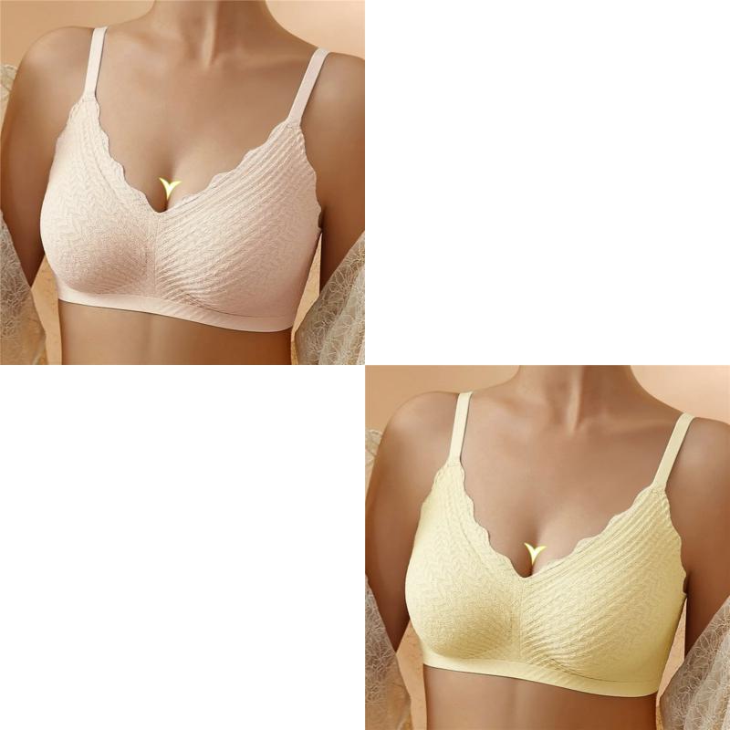 🔥Hot Sell🔥Buy 1 Get 1 Free⏰Transpirable Ice Silk Wireless Push Up Plus Size Bra