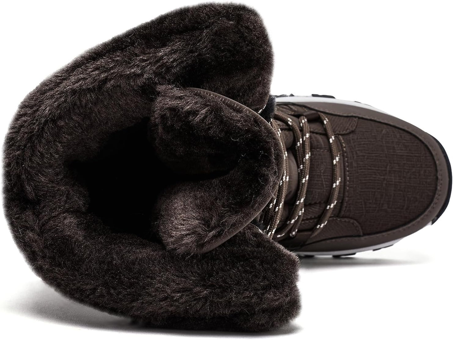 HOBIBEAR Women's Waterproof Winter Snow Boots Lightweight Warm Faux Fur Lined Mid-Calf Booties