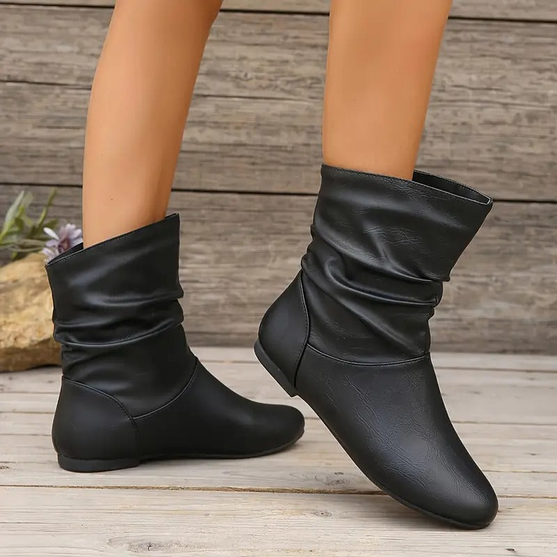 Women's Solid Color Trendy Boots👢👢
