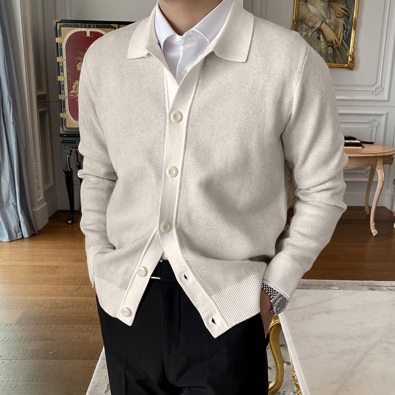 🔥Hot Sale  50% OFF🔥Men's Lapel Knitted Cardigan