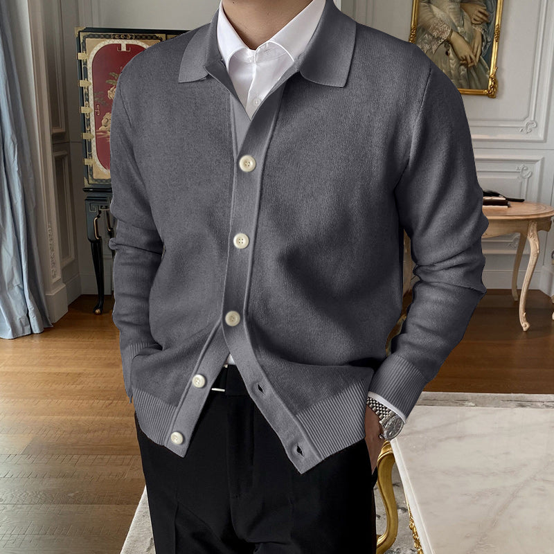 🔥Hot Sale  50% OFF🔥Men's Lapel Knitted Cardigan
