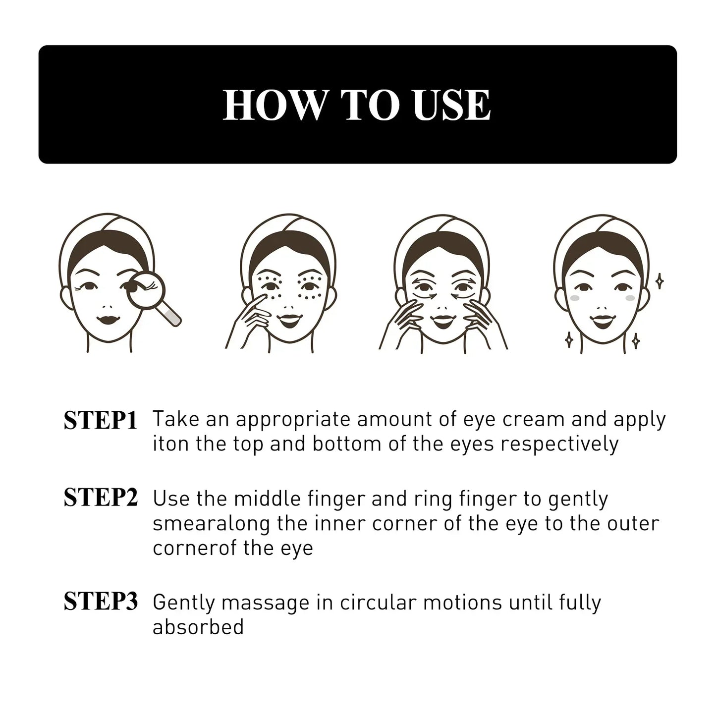 Anti Wrinkle Eye Cream Snake Venom Peptide Anti Dark Circle Diminishes Lines Eye Bags Puffiness Moisturizes Nourishing Eye Cream