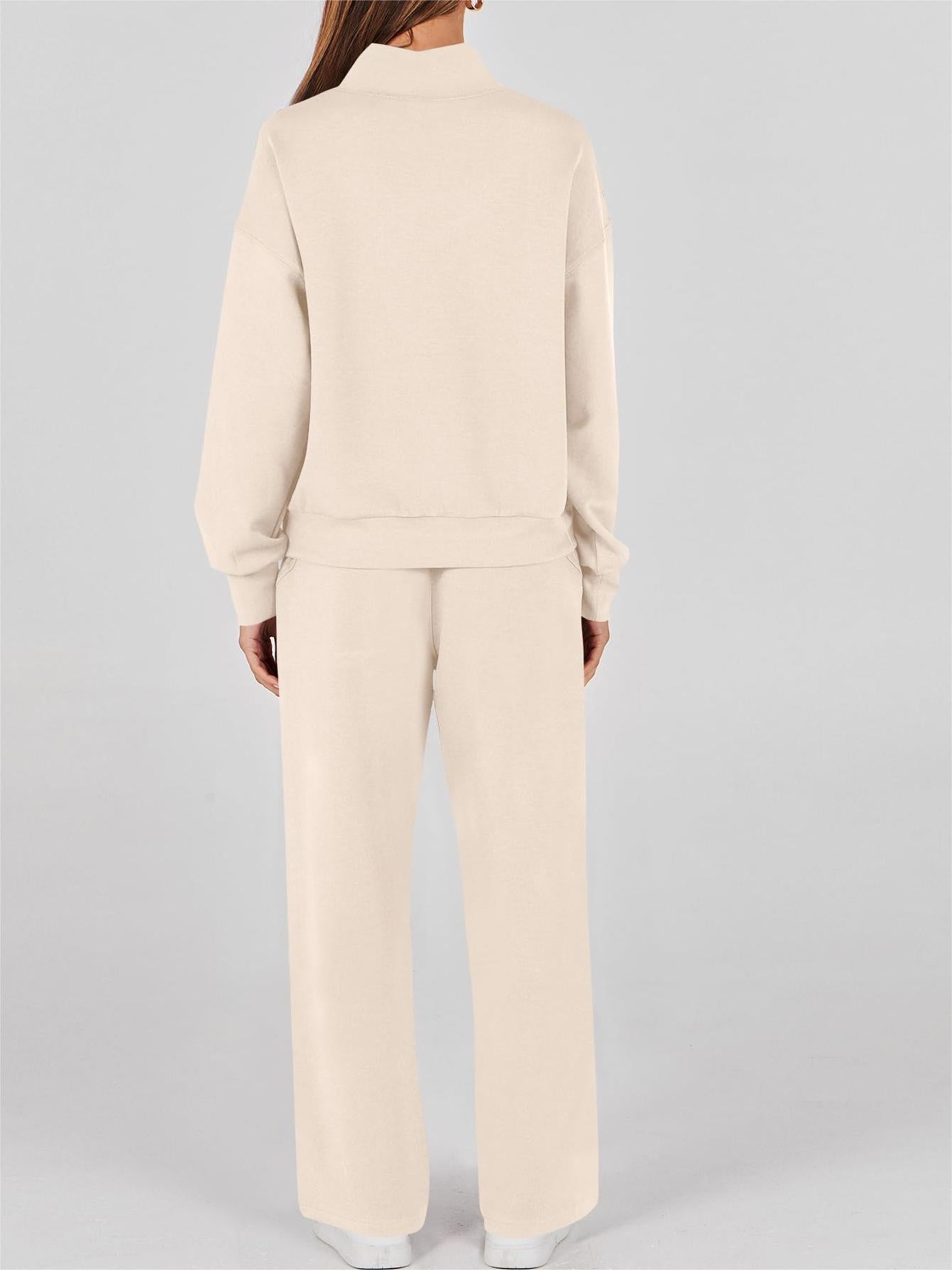 2024 Women's 2 Piece Outfits Sweatsuit Set Drawstring Sweatshirt Lounge Set(BUY 2 FREE SHIPPING)