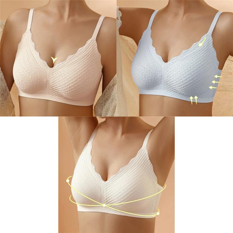 🔥Hot Sell🔥Buy 1 Get 1 Free⏰Transpirable Ice Silk Wireless Push Up Plus Size Bra
