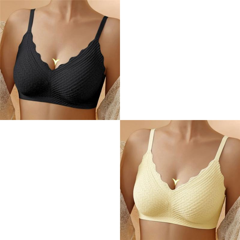 🔥Hot Sell🔥Buy 1 Get 1 Free⏰Transpirable Ice Silk Wireless Push Up Plus Size Bra
