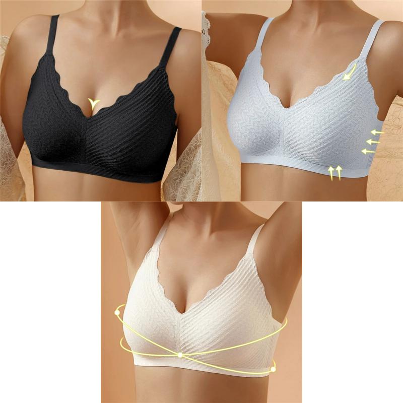 🔥Hot Sell🔥Buy 1 Get 1 Free⏰Transpirable Ice Silk Wireless Push Up Plus Size Bra