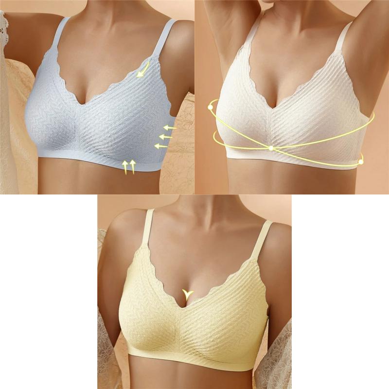 🔥Hot Sell🔥Buy 1 Get 1 Free⏰Transpirable Ice Silk Wireless Push Up Plus Size Bra