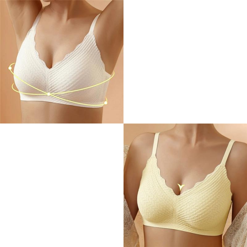 🔥Hot Sell🔥Buy 1 Get 1 Free⏰Transpirable Ice Silk Wireless Push Up Plus Size Bra