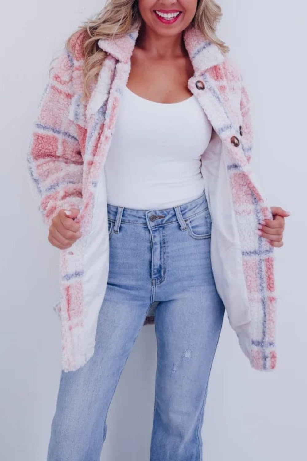 Women's Teddy Plaid Wool Jacket£¨Buy 2 Free Shipping£©