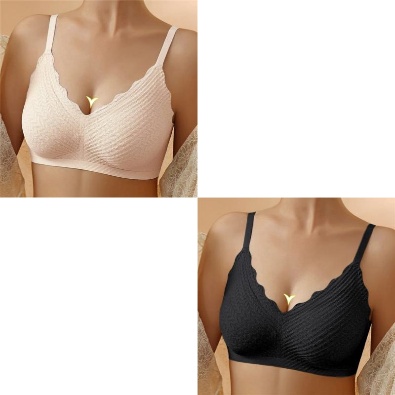🔥Hot Sell🔥Buy 1 Get 1 Free⏰Transpirable Ice Silk Wireless Push Up Plus Size Bra